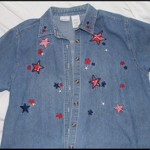 Bobble Brooks Denim with Stars 🌟